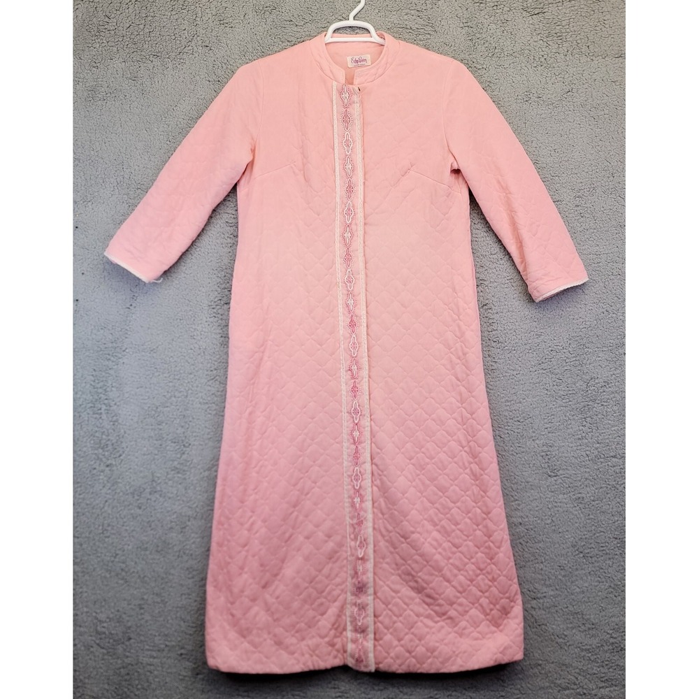 Vtg Evelyn Pearson Nightgown Robe Housecoat Women's M Mixed Lot of 3 Pink Floral